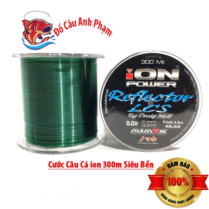 Cước Câu Cá Cước Câu Ion Power 300m Dây Câu Cá Siêu Bền CC4