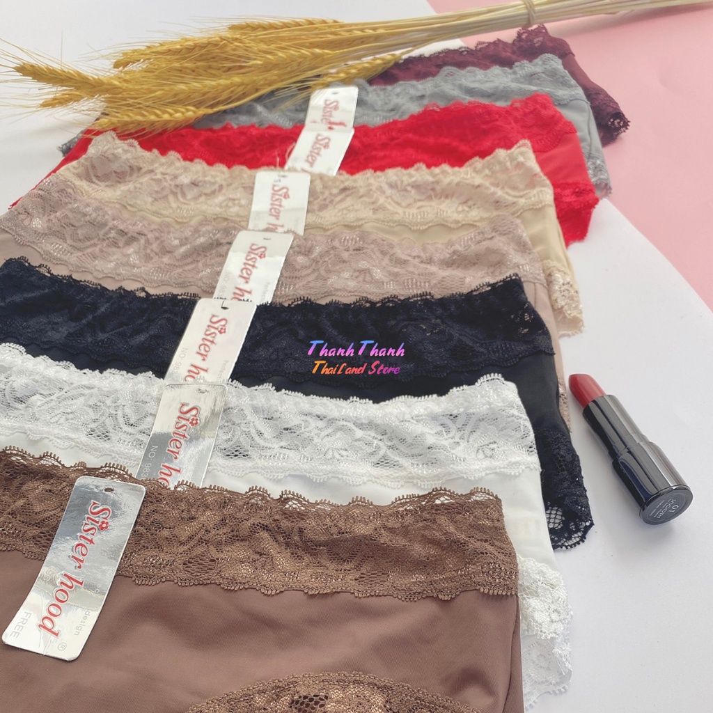 Quần lót phối ren đẹp, mềm mại 9836 , hàng thái lan - Form L