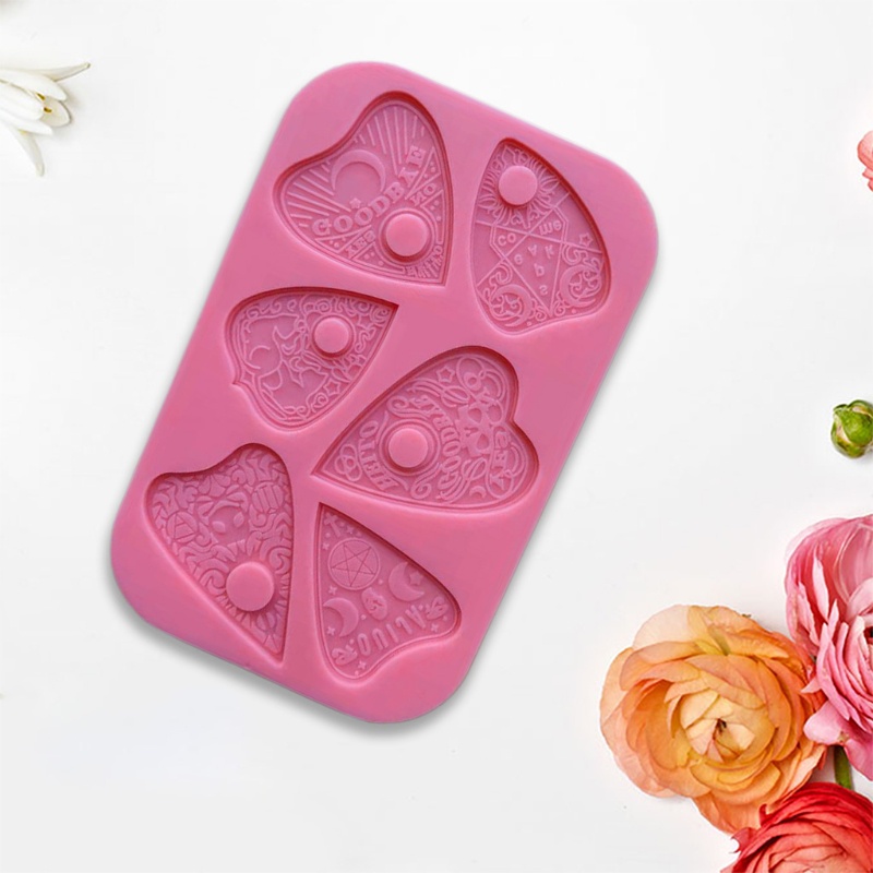 Sa Khuôn Silicone Làm Nhựa Epoxy Hình Trái Tim DIY