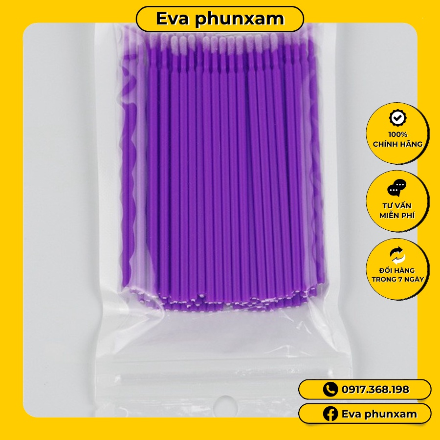 Tăm bông phun xăm (hộp 100c)