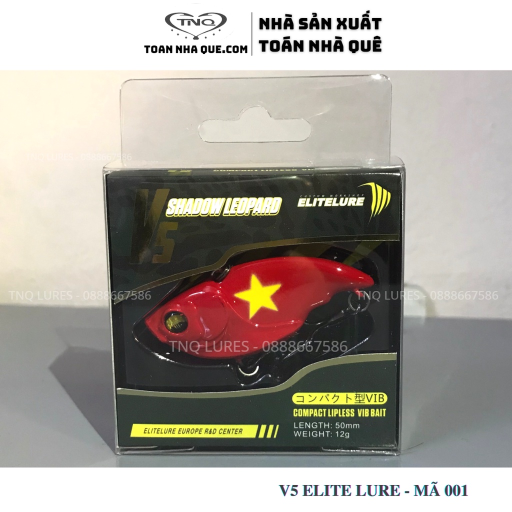 Mồi lure cá lóc V5 ELITE LURE - TNQ Toán nhà quê