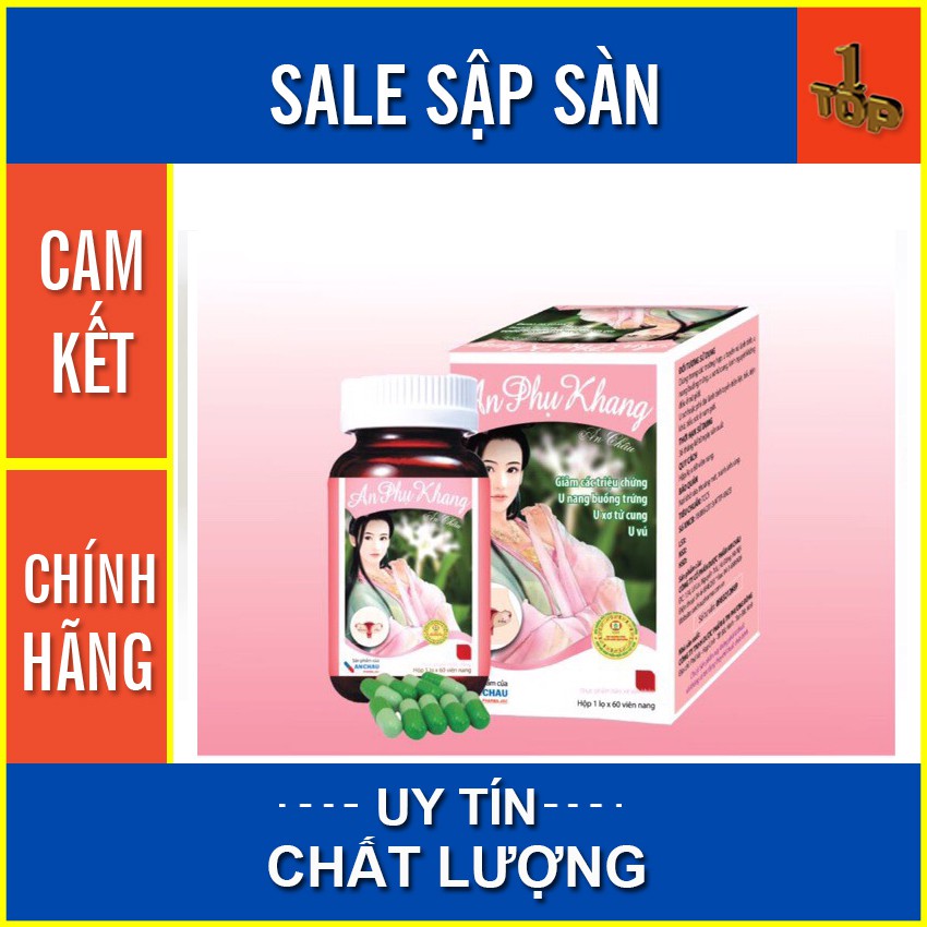 An Phụ Khang An Châu giúp giảm kích thước u nang, u xơ, u vú - Hộp 60 viên - Top1 pharmacy