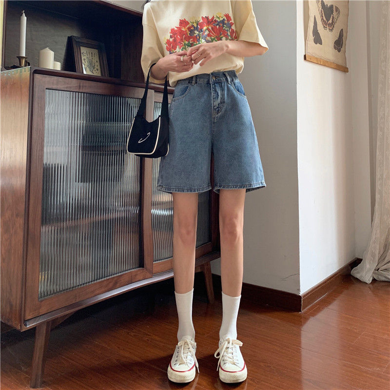 Quần Short Denim Lưng Cao Thời Trang Hàn Quốccb94 Dicount 0k (0D)