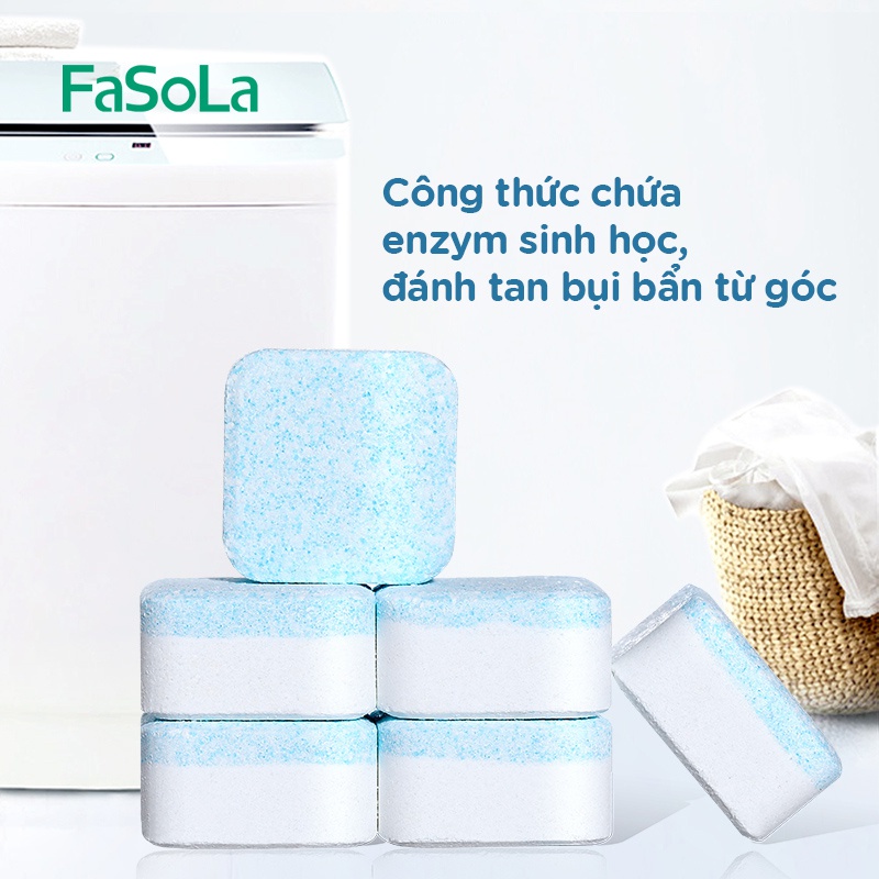 Set 12 viên vệ sinh lồng giặt FaSoLa FSLRY-345