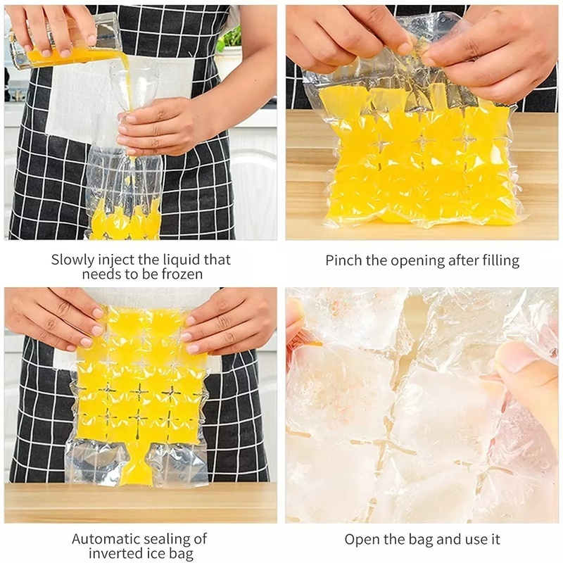 Set 10 Túi Làm Nước Đá Sử Dụng Một Lần Tiện Lợi