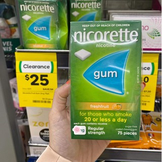 Kẹo cai thuốc lá Nicorette Úc