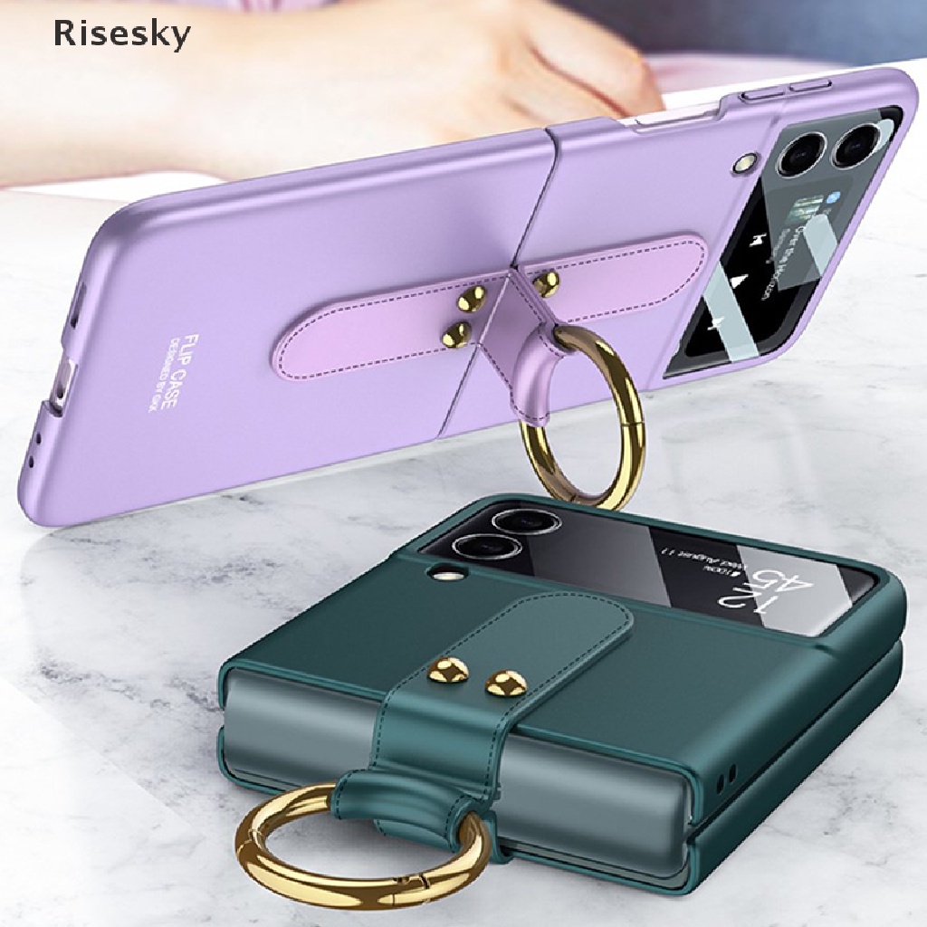 Ốp Điện Thoại Có Giá Đỡ Dạng Vòng Tròn Cho Samsung Galaxy Z Flip
