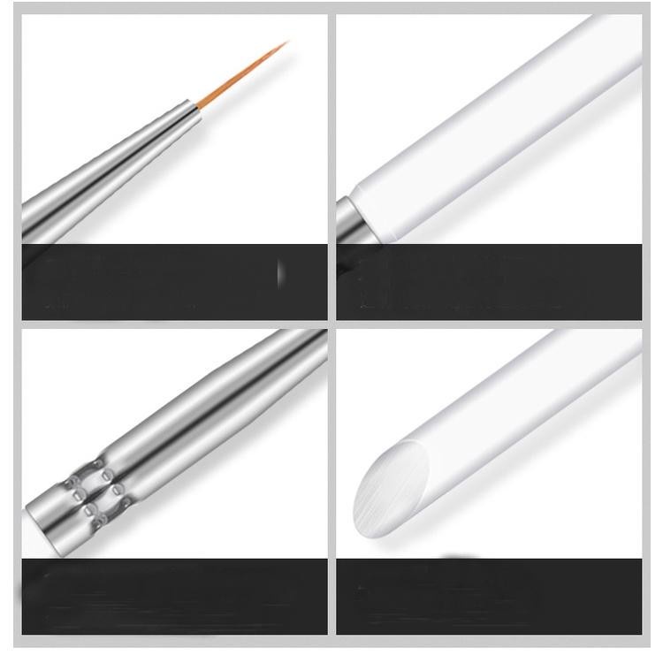 Set 3 cọ vẽ nét vẽ hoa nail Kolinsky Brush