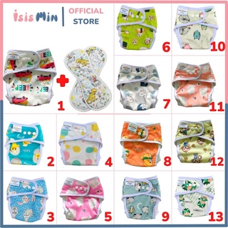 Set 5 Bộ Bỉm vải Babu Nature Chống Hăm, Chống Tràn, Giặt Được Và Tái Sử Dụng, Full Size M,L