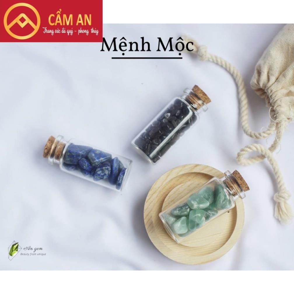 [giảm 10% tối đa 100K đơn 150K] Hũ đá mini thanh tẩy tarot CẨM AN JADE, đá vụn tự nhiên