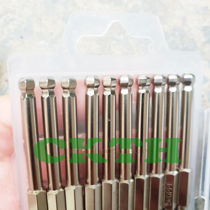 Lục giác bi cao cấp Đầu lục giác bi bóng H5 dành cho khoan, máy bắn vít loại dài 65mm