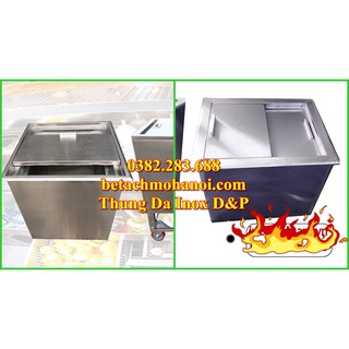 [GIẢM GIÁ] Thùng đá inox âm bàn quầy