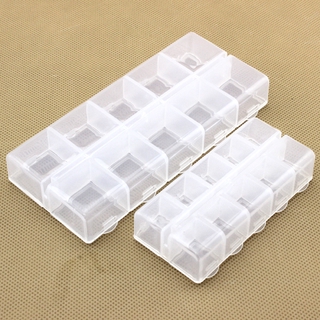 10 individual lattice plastic jewelry boxes