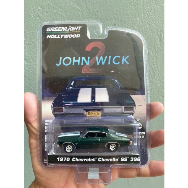 Greenlight - John Wick 1970 Chevolet Chevolet SS 396 - Xe mô hình tỉ lệ 1/64