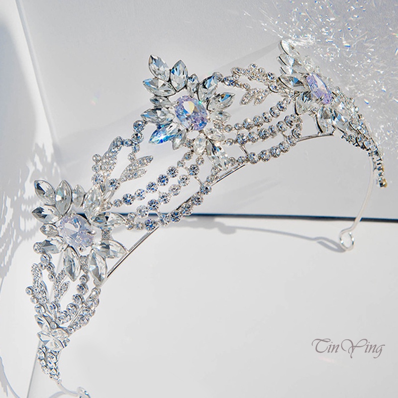 GETNOIVAS Vương miện cô dâu GETNOIVAS đính đá toàn diện sang trọng