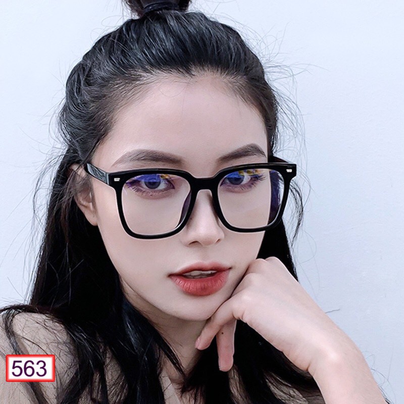 Mắt Kính Gọng Cận 563 Form Vuông Hàn Quốc Trendy Siêu Đẹp - Hazo