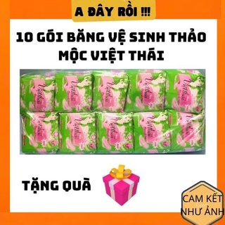 10 gói băng vệ sinh Việt Thái hương thảo mộc có cánh