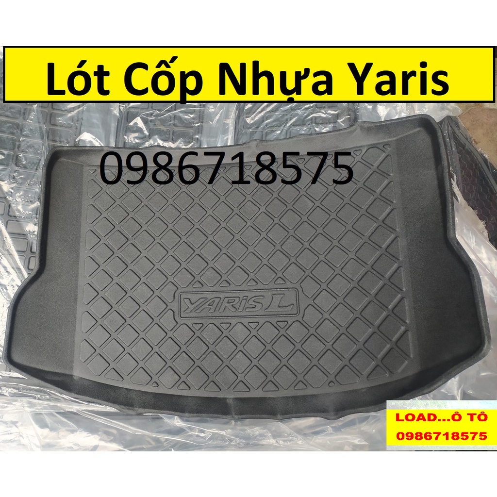 Lót Cốp Nhựa Xe Toyota Yaris 2022-2019 Mẫu Nhựa Dẻo Cao Cấp