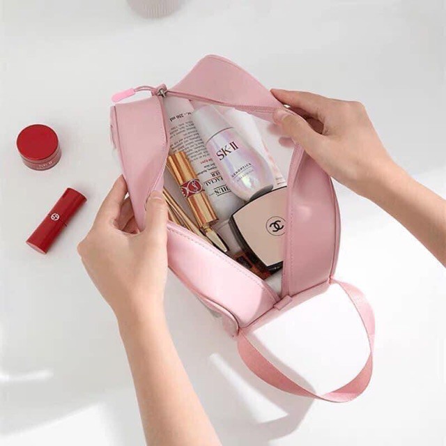 Set 3 túi đựng mỹ phẩm, đồ trang điểm du lịch chống thấm nước Washbag loại dày đẹp