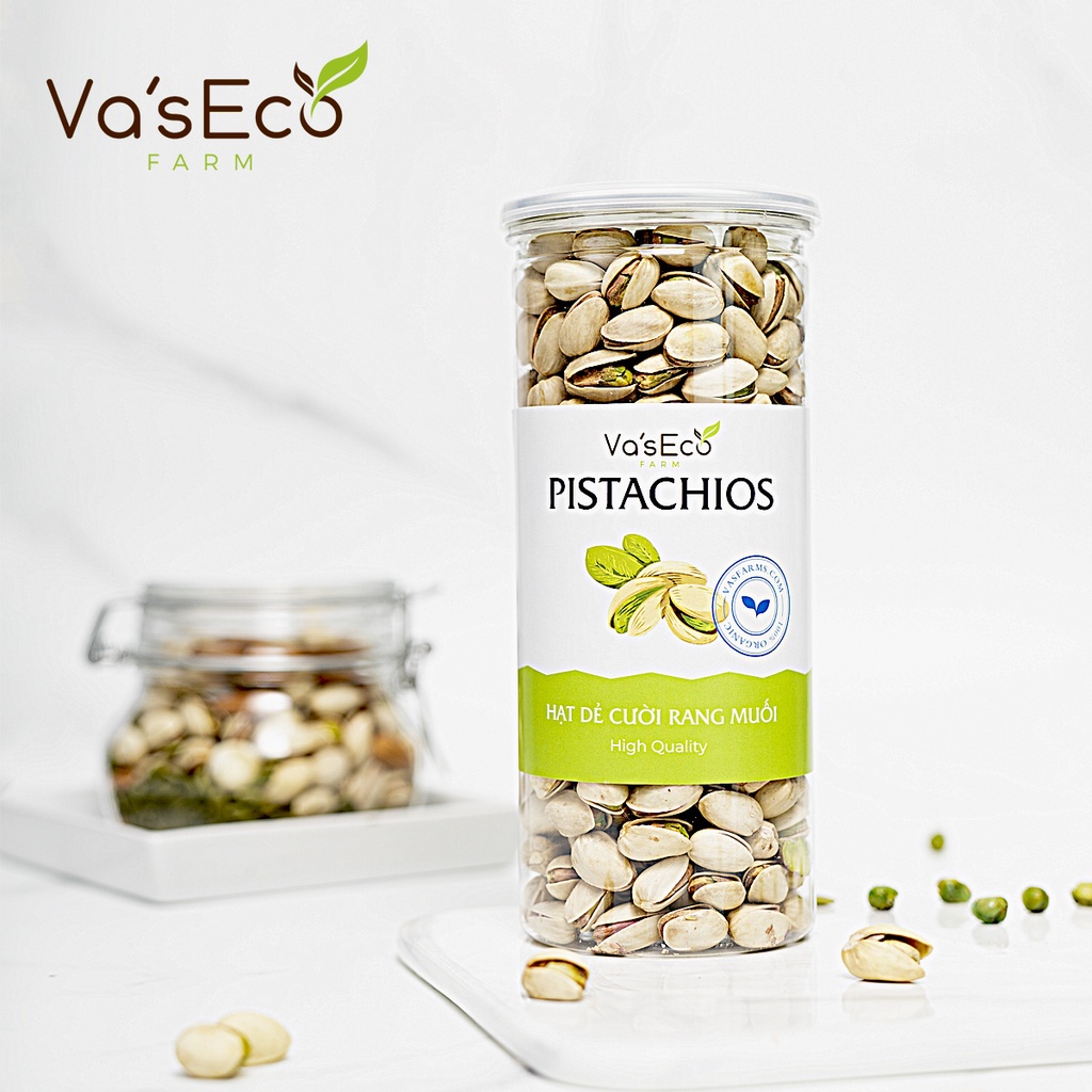 Hạt dẻ cười rang muối không tẩy trắng vỏ Va'sEco Farm