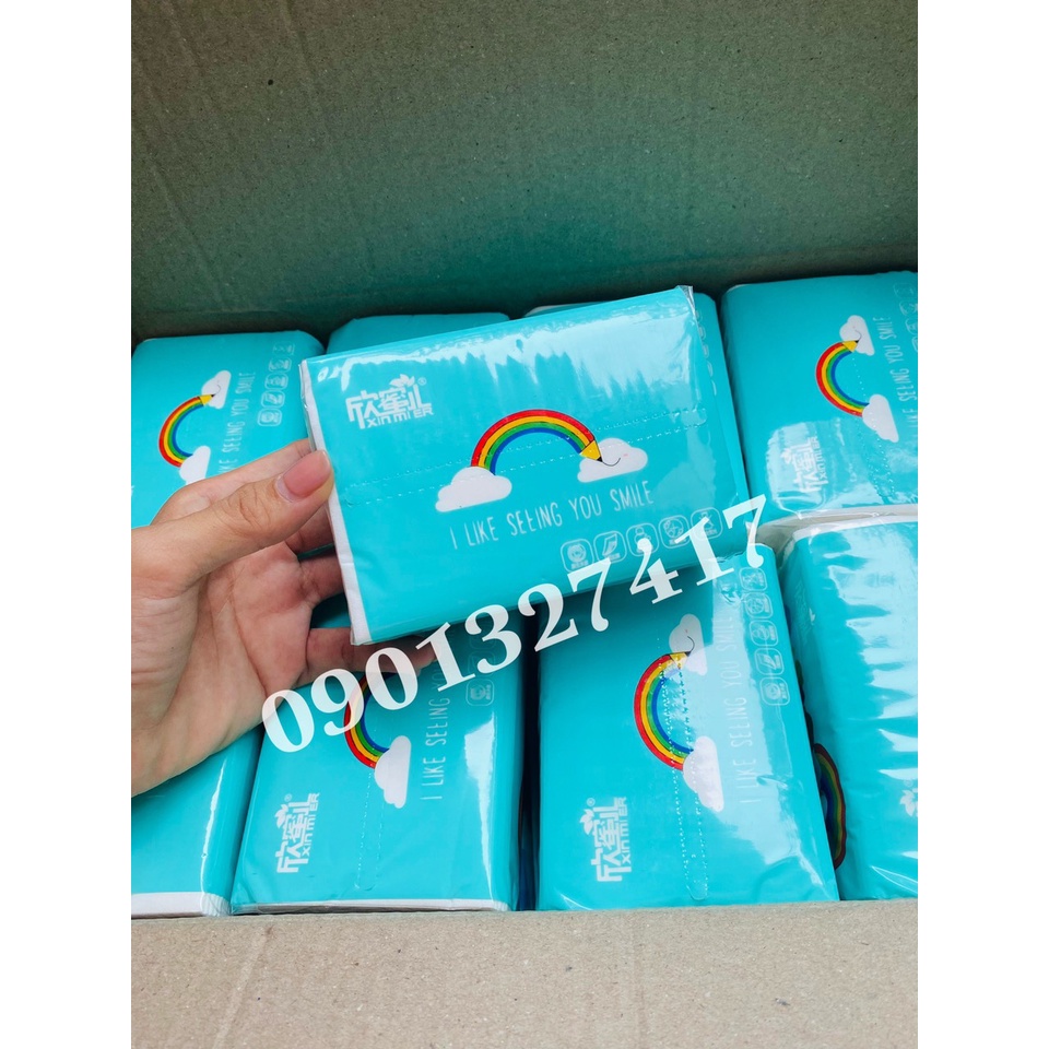 [HCM]GIẤY ĂN CẦU VỒNG CHUẨN XIN MIER [THÙNG 30 GÓI] (Siêu rẻ)