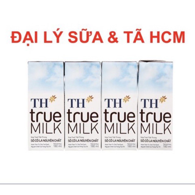 ( Đủ Mùi ) Sữa Tươi TH True Milk - 4 hộp x 180ml