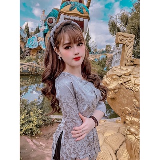 BÀ BA GẤM VÂN HOA HỒNG CAO CẤP