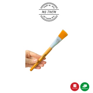 Cọ đắp mặt nạ cán gỗ, lông mềm mịn dài 19cm