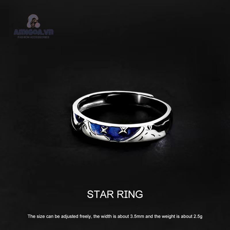 ✨✨Nhẫn Đeo Tay Cao Su Họa Tiết Ngôi Sao Thời Trang Cho Nam