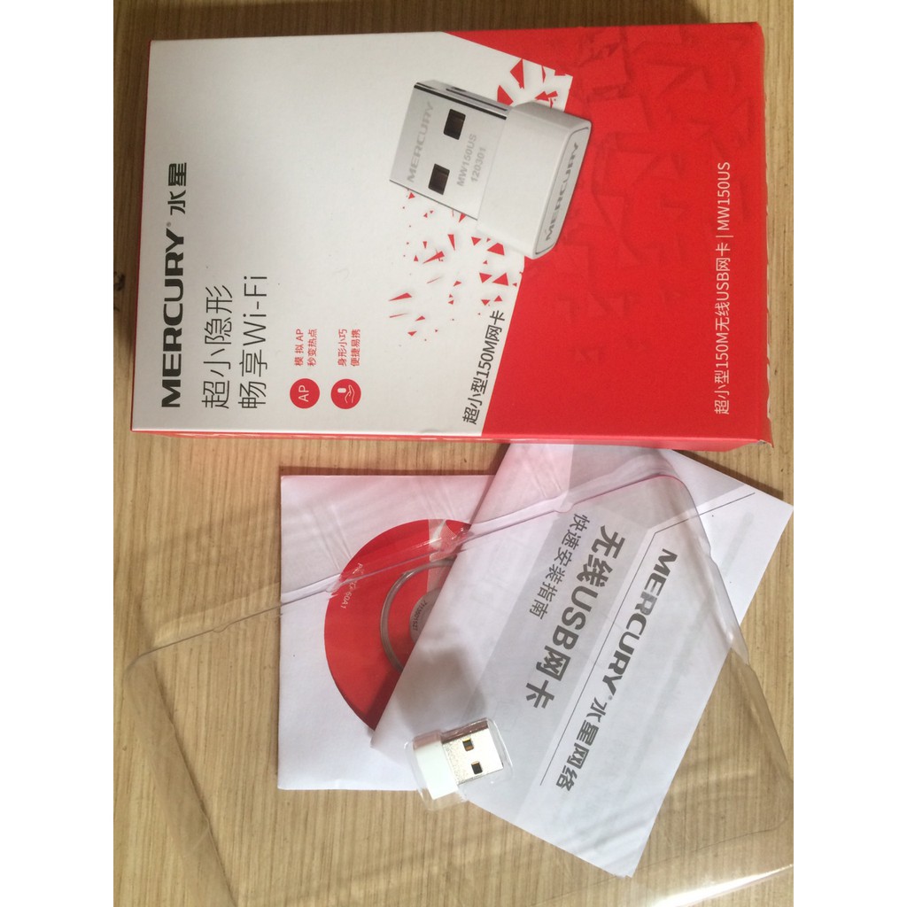 [Sale] USB Thu Wifi Mercury MW150US Siêu nhỏ- Không Cần Cài Đặt Cắm Là Chạy