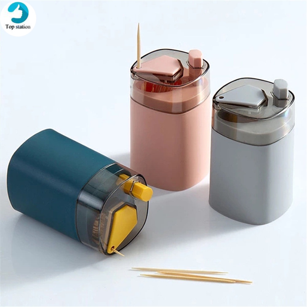 Hộp đựng tăm xỉa răng loại nhấn bật lên tự động sáng tạo