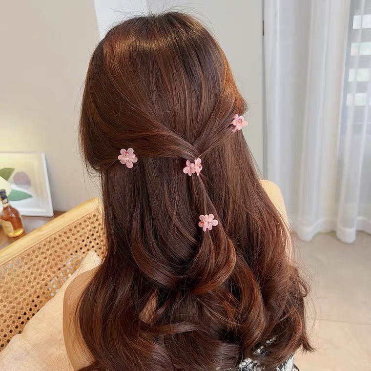 Set kẹp tóc mái nhựa hoa thỏ tim nhí nhựa xịn hàng đẹp cao cấp TIMSTORE phụ kiện thời trang hàn quốc