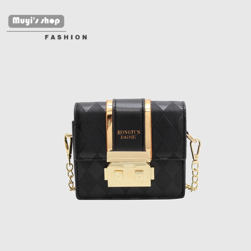 Túi Đeo Chéo Dây Xích Dáng Vuông Nhỏ Phong Cách retro Mới