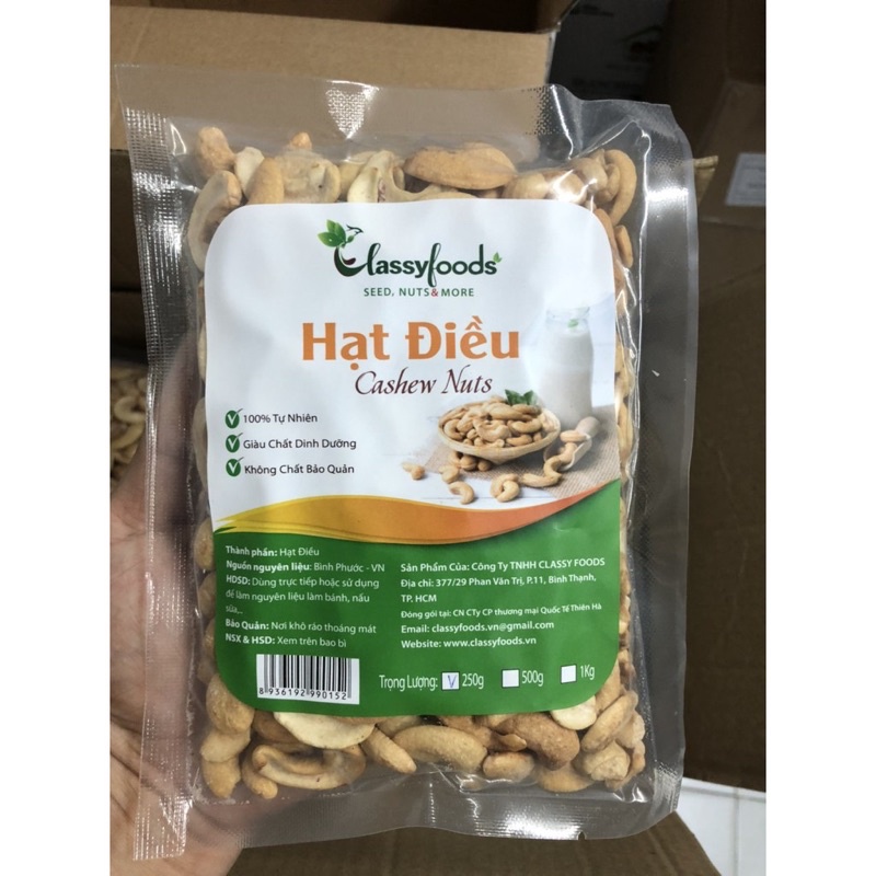 Hạt điều tách vỏ 100g