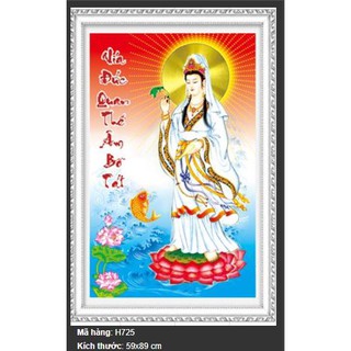 Tranh đính đá Phật