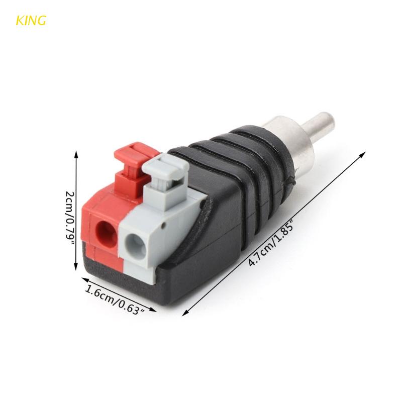 Đầu Nối Dây Cáp Loa A/V Sang Đầu Cắm RCA
