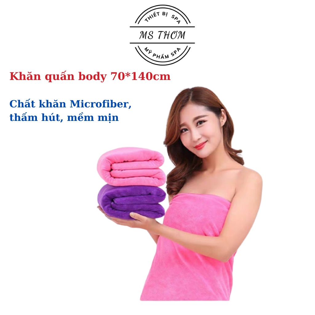 Khăn đắp, khăn quấn body spa 70*140