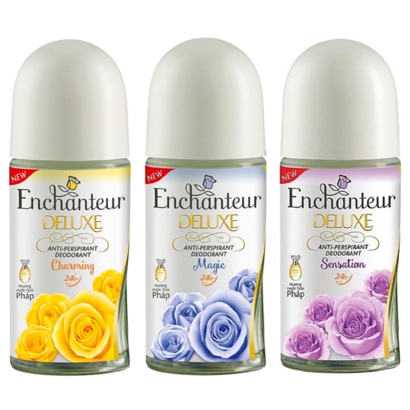 LĂN KHỬ MÙI ENCHANTEUR DELUXE 50ML CHARMING/ MAGIC/ SENSATION/ ROMANTIC