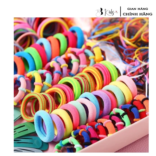 Sét Dây Buộc Tóc BB Kids 780 Chi Tiết Cho Bé Gái