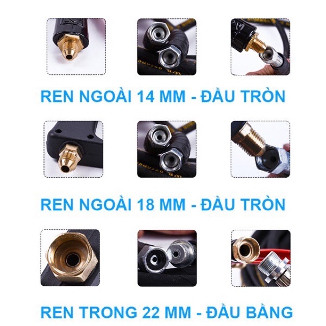 Dây Rửa Xe Áp Lực Cao Cấp PANDA Ren 22mm