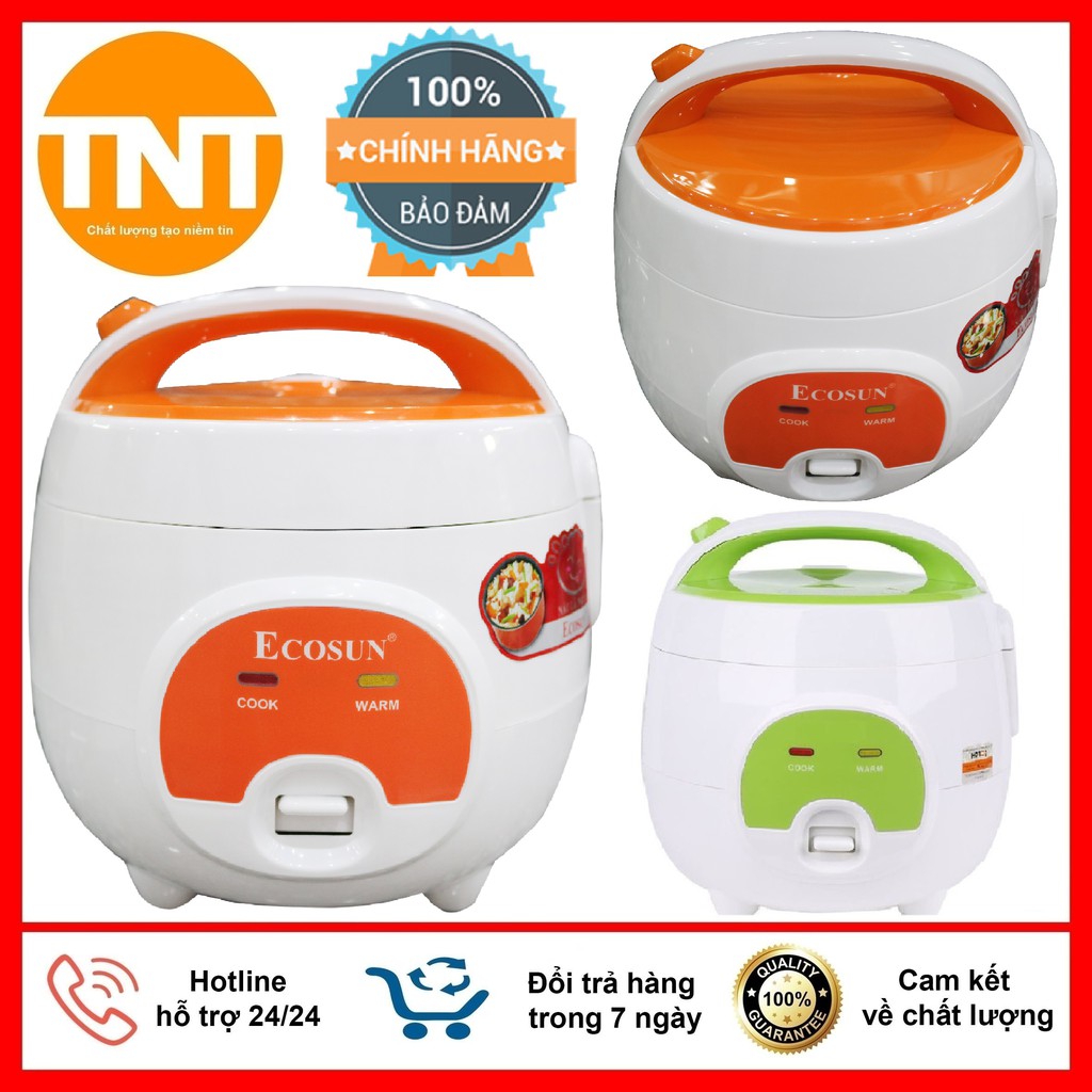 Nồi Cơm Điện Mini ECOSUN Cao Cấp Dung Tích 0.8 Lít, Bảo Hành 12 Tháng