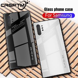 Ốp điện thoại kính cường lực màu Gradient sang trọng cho Samsung Galaxy A10 A20 A30 A50 A70 A80 A90 S10 5G Note10 Pro