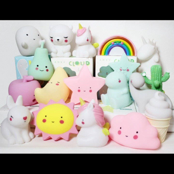🌸 🌸 🌸 Đèn ngủ hình thú cho bé, đèn ngủ led silicon để bàn siêu cute 🌸 🌸 🌸-D8