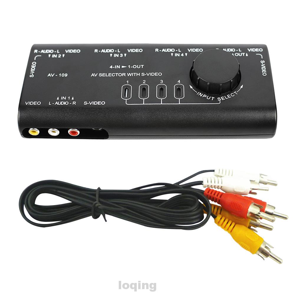 Bộ chia tín hiệu Video TV DVD 4 trong 1 dễ sử dụng