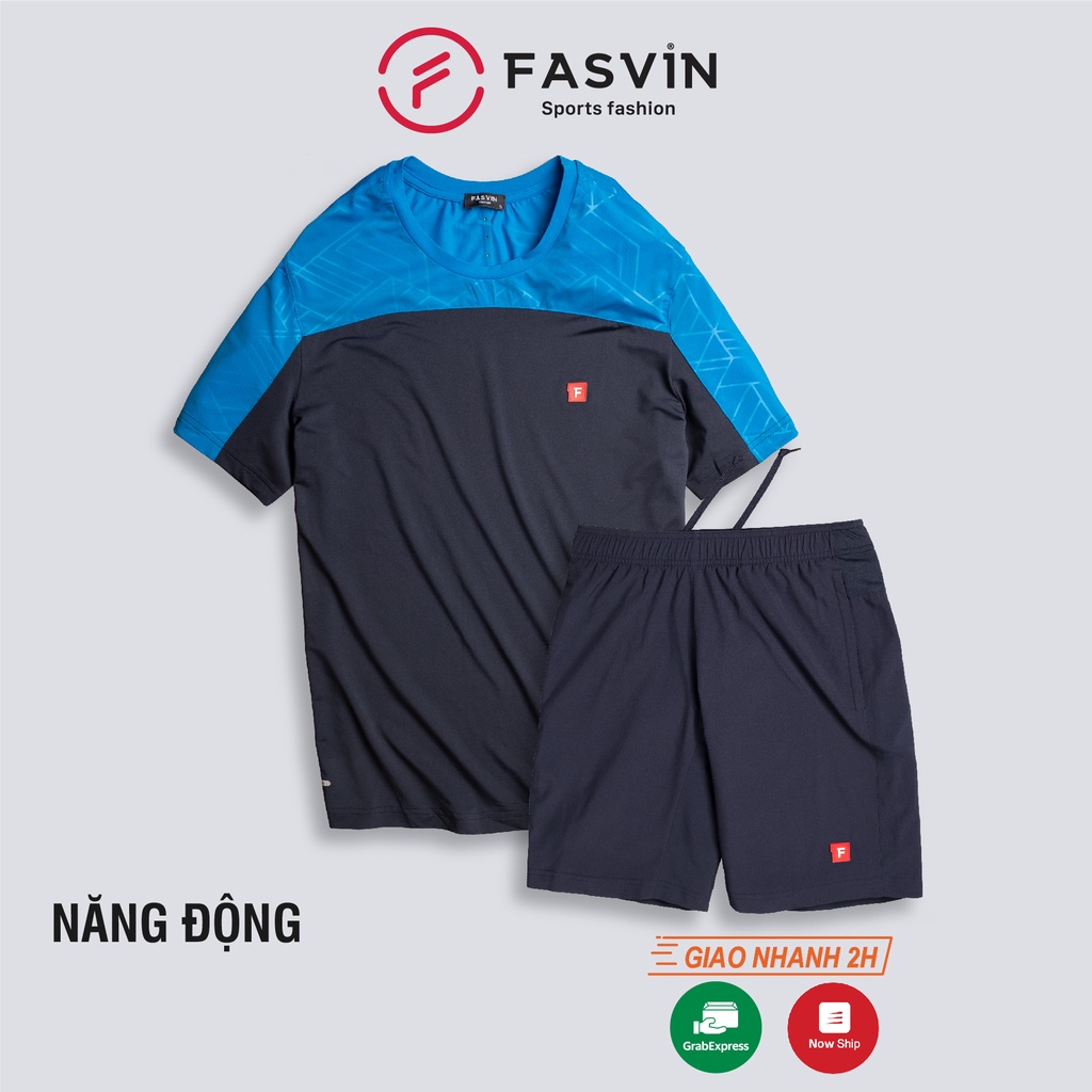 Bộ quần áo thể thao nam Fasvin AT20302.HN chất vải mềm nhẹ co giãn thoả thumbnail