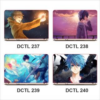 Miếng decal dán mặt lưng Laptop chủ đề Anime - có in theo yêu cầu - Mã DCLT 237 - 272