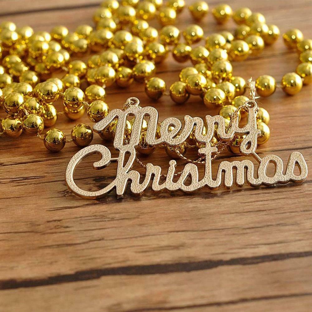 Dây chuỗi hạt treo trang trí cây thông Noel dài 24ft