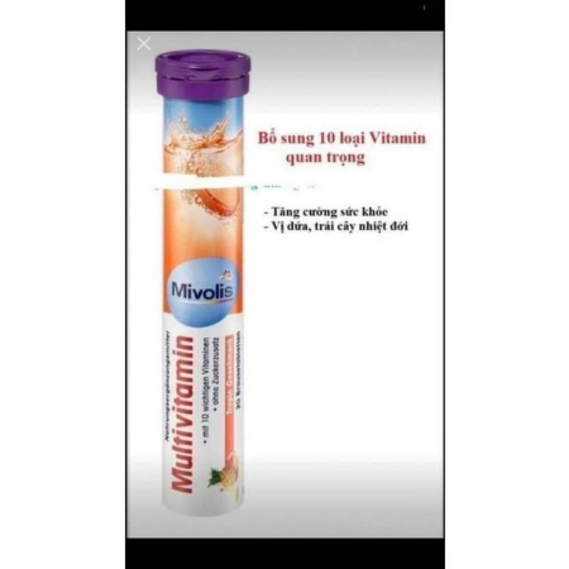 Viên sủi các vị bổ sung Vitamin và khoáng chất hàng Đức