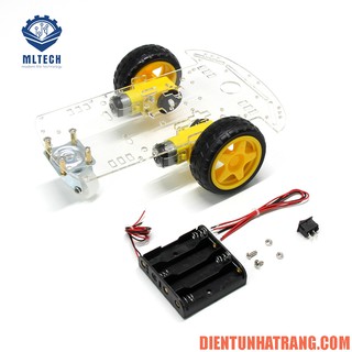 Khung xe Robot 3 bánh 2 động cơ