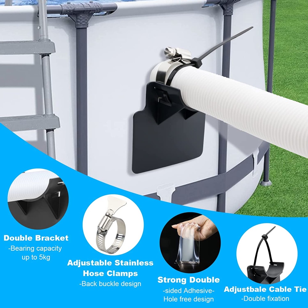 Giá Đỡ Ống Nước Bằng Nhựa Đường Kính 30-38 mm Tiện Dụng Cho Sân Vườn